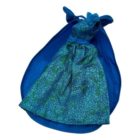 Barbie Fashion Oscar de la Renta Vintage Costume Green Blue 1984 Outfit Only - Picture 2 of 5